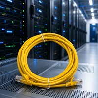 Cable de Conexión Ethernet UTP Cat6 de Alta Velocidad, Cable de Red LAN RJ45, 23/24/26/28AWG, Cobre Desnudo BC CCA, Revestimiento de PVC LSZH, Longitud Personalizada
