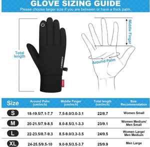 Winter Running <b>Gloves</b> with <b>Touchscreen</b> Fingers Anti-Slip Grip Thermal Fleece Wrist Length Casual Durable Handmade Outdoor Sports - Product Image 3