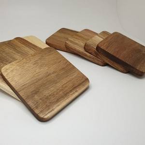 Chevron Vision Wooden <b>Coasters</b> Custom Sized Eco Friendly MDF Acacia <b>Cork</b> Wood Acacia <b>coaster</b> Set Home Decoration - Product Image 2