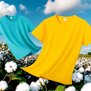 เสื้อยืดผ้าฝ้าย100% สำหรับผู้ชายมีหลายสีเสื้อยืดธรรมดาแบรนด์ตามสั่ง - Product Image 2