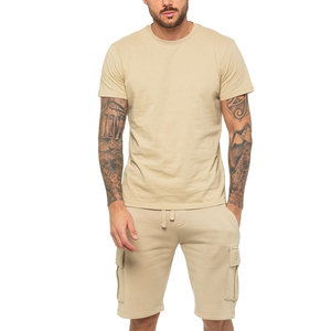 ชุดกางเกงขาสั้นคาร์โก้ลำลองผู้ชายปี 2024 ดีไซน์ทันสมัย ผ้าถักโพลีเอสเตอร์/คอตตอน ระบายอากาศได้ดี เหมาะสำหรับใส่หน้าร้อน สินค้ามาใหม่ - Product Image 3