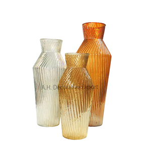 Vase en verre moderne salon chambre bureau fête musée moderne luxe maison décorative émail fleur verre cristal vase - Product Image 5