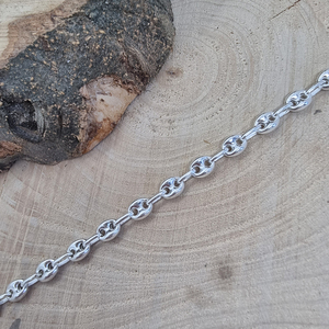 Chaîne à maillons unisexe en argent Sterling 925, Bracelet en grains de café, marin, bijoux pour hommes, femmes, vente en gros, bijoux tendance Offre Spéciale - Product Image 2