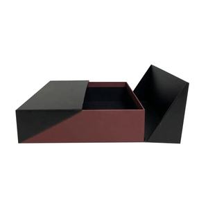 Vente en gros personnalisé de luxe double créatif feuille ouverte papier chaussettes emballage boîte cadeau boîte cadeau double porte - Product Image 6