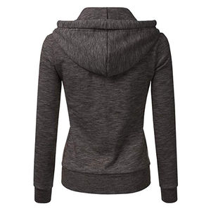 เสื้อมีฮู้ดแขนยาวสำหรับผู้หญิงเสื้อฮู้ดถักแบบลำลองเสื้อกันหนาวผ้าฝ้ายโพลีเอสเตอร์อินเทรนด์2024 - Product Image 3