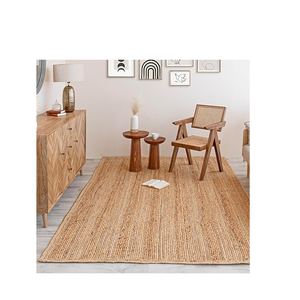 Alfombra Moderna Hecha a Mano de Yute, Revestimiento de Suelo de Fibra Natural, Fabricante y Proveedor de Marca Privada, Diseño Contemporáneo - Product Image 1