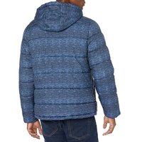 Nouvelle veste d'hiver matelassée en toile à capuche brodée personnalisée pour hommes, haute qualité, grande taille, style urbain, devant 2025