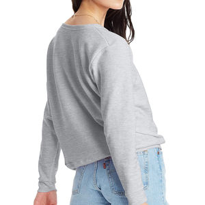 Women's Cotton <b>Crewneck</b> Sweatshirts Quick Dry Breathable Soft Pullover Long Sleeves Hooded Regular Fit for Winter OEM Service - Product Image 3