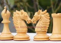 Jeu d'échecs Victoria en bois de luxe de qualité supérieure de 4.5 pouces pour enfants pièces de 115 mm avec jeu de table et emballage de boîte en carton