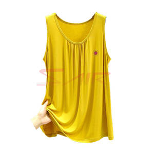 เสื้อกล้ามแขนกุดสำหรับผู้หญิงคุณภาพสูงพิมพ์โลโก้ได้ตามต้องการน้ำหนักเบาสไตล์ลำลองสำหรับฤดูร้อนส่งตรงจากโรงงาน - Product Image 3