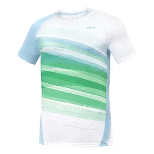 Kalite polyester tenis giyim yaz nefes tenis gömlek özel tasarımlar egzersiz badminton t shirt erkekler kadınlar için