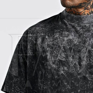 เสื้อยืดผู้ชายปล่อยปล่อยว่างสไตล์ลำลองทรงหลวมเสื้อยืดลายออกแบบได้ตามต้องการพร้อมแขนสั้น - Product Image 5