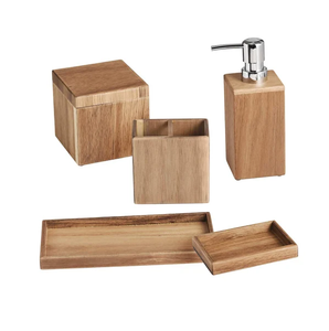 ชุดห้องน้ำไม้ผลิตภัณฑ์ห้องน้ำไม้เนื้อแข็ง - Product Image 6