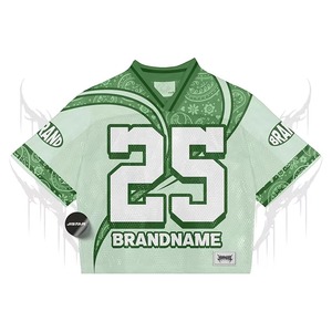 Tissu en polyester de haute qualité Design personnalisé Maillot de football en maille imprimé par sublimation Ventes directes d'usine Maillot en maille de polyester 100% - Product Image 2