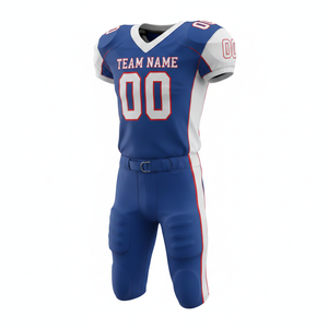 Ensemble de maillot et short de football américain personnalisable 100% polyester respirant et grande taille avec position du logo sur le devant - Product Image 6