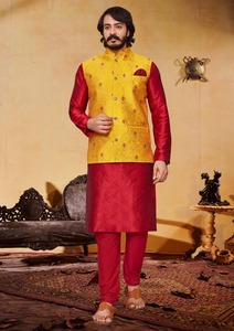 Pijama Kurta de tamaño libre recto para hombres indios de alta calidad, Ropa Étnica, pijama Kurta de moda de proveedor indio - Product Image 4