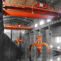 Grue à double poutre QZ pour charges lourdes avec système de motorisation pour la préhension des déchets, hauteur de levage de 25 m pour un transfert efficace des ordures