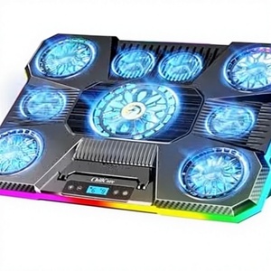 Best Laptop <b>Cooling</b> <b>Pad</b> USB Laptop Cooler 9 Quiet Fans 15.6"-19.3" Gaming Laptop Fan Height Adjustable - Product Image 1