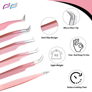 Custom Lash Tweezers Set Straight Curved Boot Isolation Eyelash Extension Tweezers OEM ODM Manufacturer Wholesale - Product Image 6