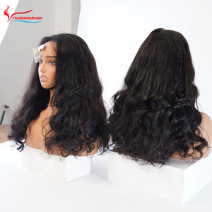 NOUVEAU PRODUIT Perruque bouclée de qualité supérieure, extension de cheveux humains, couleur noire et brune naturelle, raie au milieu, dentelle suisse HD, prête à être expédiée - Product Image 6