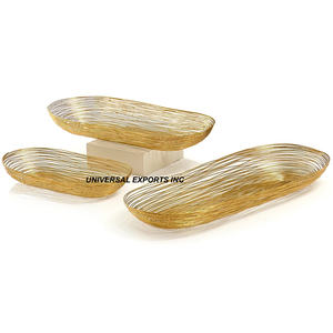 Ensemble de trois plateau de chocolat belle qualité fait à la main nouveau plateau de chocolat classique élégant en gros nouveau bol de chocolat - Product Image 2