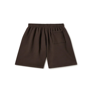 Meilleur short en coton éponge 210 GSM 100% respirant décontracté taille moyenne fermeture à cordon poche latérale arrière écologique Vintage - Product Image 2