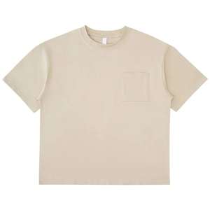 เสื้อยืดคอตตอนถักทรงหลวมแบบยูนิเซ็กซ์ สไตล์ลำลอง/ทางการ  ไซส์ใหญ่  สตรีทแวร์  พร้อมโลโก้สั่งทำพิเศษ เสื้อยืดผู้ชาย - Product Image 6