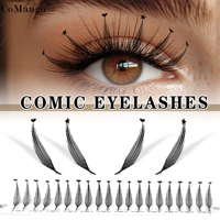 Extensions de cils Comic Spire, courbure C/D, mélange 8-15 mm, cils d'anime manga, doux, moelleux, volume, faux cils pré-faits