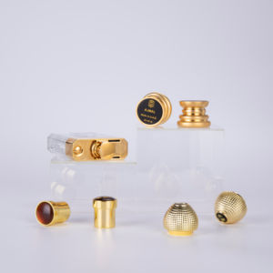 Tapas de botellas de perfume de metal de lujo Ideas de embalaje de alta gama con estilo - Product Image 1