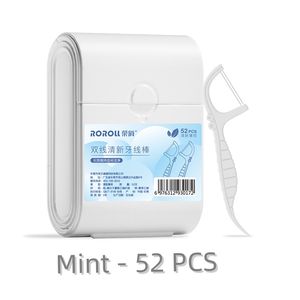 Hilo Dental Doble, 52 Piezas por Caja, Hilo Dental Personalizado para Limpieza Dental, Palillos de Hilo Dental Desechables - Product Image 6