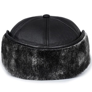 Nuevo sombrero de invierno para hombre, gorra de béisbol de cuero de imitación, gorra de protección auditiva de moda, gorra, sombrero cálido de invierno para exteriores, sombreros para ancianos - Product Image 4
