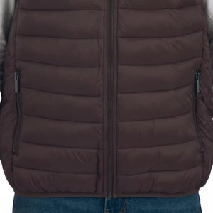 Chaleco acolchado para hombres de alta calidad con cremallera frontal y cuello levantado 100% algodón cómodo estilo informal chaleco acolchado transpirable para hombres - Product Image 5