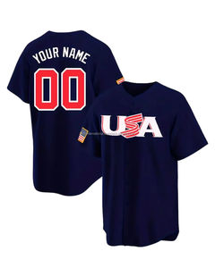 Maillots de sport de baseball imprimés par transfert thermique 100% polyester Baseball et softball Prêt à expédier Meilleure qualité Jersey cousu - Product Image 1