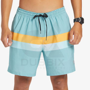 กางเกงขาสั้นชายหาดแห้งเร็วมาใหม่พร้อมโลโก้ที่กำหนดเองสไตล์ถนนสูง - Product Image 4