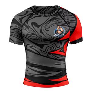 เสื้อเชิ้ตแขนสั้นสำหรับผู้ชายเสื้อใส่ออกกำลังรัดรูปแขนยาวปรับแต่งได้ - Product Image 4