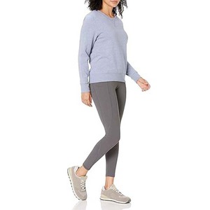 Ropa informal, sudadera para mujer, Sudadera ligera transpirable sólida, ropa de calle con hombros caídos, sudaderas informales - Product Image 5