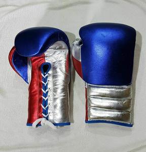 Gants de boxe durables en cuir de vachette vente en gros gants d'entraînement en mousse de satin de haute qualité sur mesure avec fermeture à lacet - Product Image 6