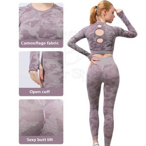 Women's Plus Size High Waist Reversible Yoga Set Solid <b>Pattern</b> Sports Bra Stretchable Fitness <b>Leggings</b> Breathable Design for - Product Image 6