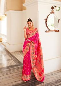 Último diseñador Pure Heavy Silk Zari Sequence Work Saree de Fab Zone - Product Image 3