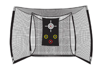 Cage de frappe de golf 10 x 8 pieds - Choisissez entre un écran d'impact avec graphismes imprimés, un écran de simulateur vierge