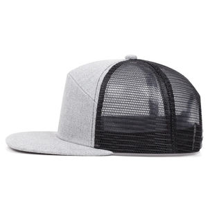Casquettes de baseball pour hommes et femmes, bord lisse et simple, en maille imperméable pour l'extérieur, bord plat, vintage, hip-hop sportif - Product Image 4