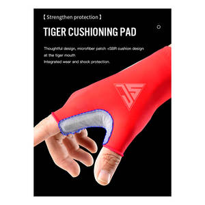 Gants de cyclisme d'été à demi-doigts pour hommes, matériau utilisé, tissu extensible en polyester, cuir synthétique, rembourrage en caoutchouc - Product Image 5