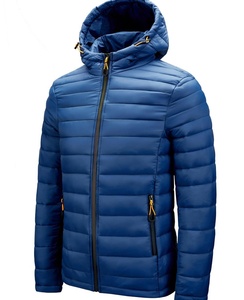 Offre spéciale, doudoune d'hiver personnalisée pour hommes, veste à bulles d'air pour hommes avec logo avant, différentes tailles de couleurs disponibles - Product Image 6