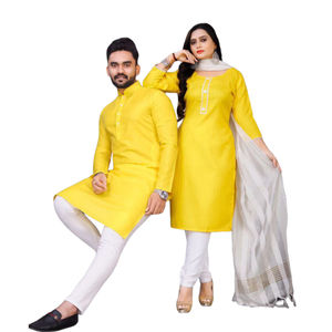 Ropa Festiva para Hombres Adultos para Ocasiones Especiales, Tela de Algodón Puro, Vestido Indio Pakistaní con Forro Plateado Tejido AG - Product Image 1