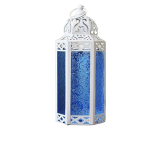 Linternas ecológicas de metal con recubrimiento en polvo, elegantes piezas decorativas para el hogar en forma de cabaña para el Festival de Navidad para restaurantes - Product Image 4