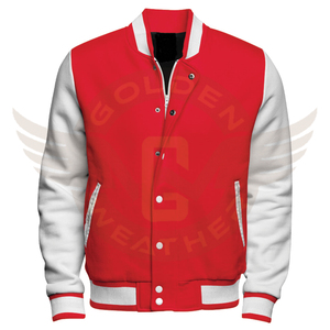 Fabricant OEM Veste en cuir à manches brodées en chenille de haute qualité pour hommes, personnalisée, durable, respirante et résistante à l'eau - Product Image 1