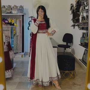 Robe Afghane Manches Longues Longueur Sol Dentelle Vintage Robes de Soirée Vente en Gros OEM Attrayant Filles Fantaisie Modèle Danse - Product Image 2