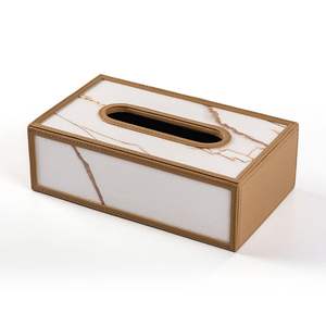 กล่องใส่กระดาษทิชชู่หนังม้าสีแดงสุดหรูกล่องผ้าเช็ดปากโต๊ะกาแฟทำจากหนังเกรดสูง - Product Image 5