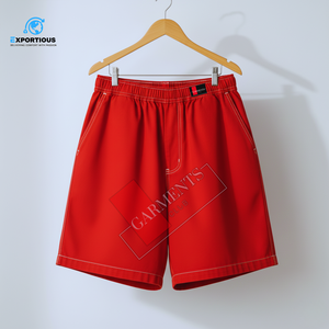 Shorts de sport en coton à séchage rapide pour hommes, cordon de serrage, tricot, léger, respirant, entraînement athlétique, vêtements de sport, OEM/ODM - Product Image 6
