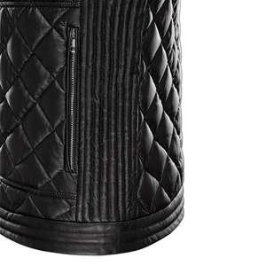 Haute qualité vêtements de sport imperméables en cuir véritable motard moto gilet en cuir épais moto gilet - Product Image 4